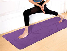 Load image into Gallery viewer, Yoga Mat with Position Line Non Slip Carpet Mat
