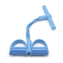 Load image into Gallery viewer, Fitness Gum 4 Tube Resistance Bands Latex Pedal