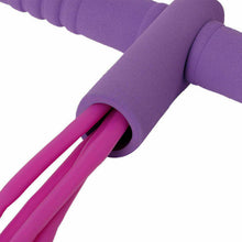 Load image into Gallery viewer, Fitness Gum 4 Tube Resistance Bands Latex Pedal