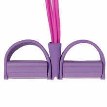 Load image into Gallery viewer, Fitness Gum 4 Tube Resistance Bands Latex Pedal