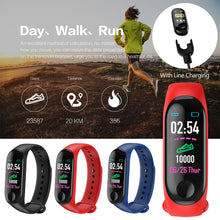 Load image into Gallery viewer, Running Pedometer M3 Plus Blood Pressure Monitor Heart Rate Fitness