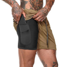 Load image into Gallery viewer, Running Shorts Men 2 in 1 Sports Jogging Fitness Shorts Training