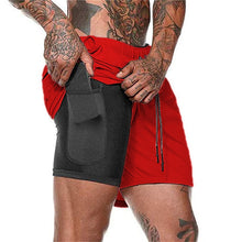 Load image into Gallery viewer, Running Shorts Men 2 in 1 Sports Jogging Fitness Shorts Training