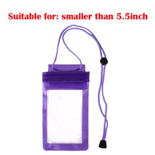 Load image into Gallery viewer, Waterproof Bag With Luminous Underwater Pouch Phone