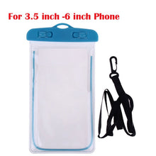 Load image into Gallery viewer, Waterproof Bag With Luminous Underwater Pouch Phone