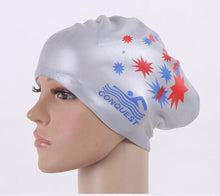 Load image into Gallery viewer, Women Swimming caps Silicone Super Large Long Hair Girls