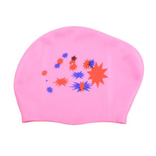 Load image into Gallery viewer, Women Swimming caps Silicone Super Large Long Hair Girls