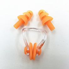 Load image into Gallery viewer, Soft Silicone Swimming Set Nose Clip Ear Plug Earplug Tool