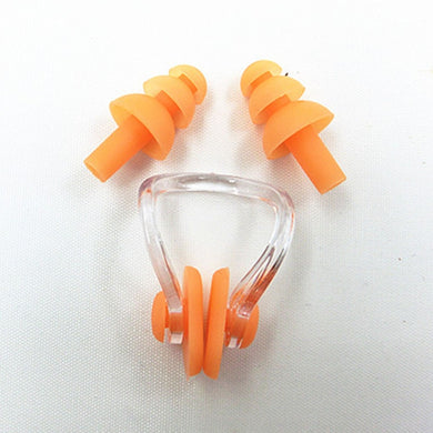 Soft Silicone Swimming Set Nose Clip Ear Plug Earplug Tool