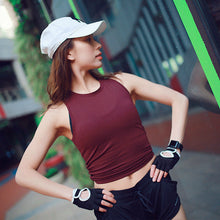 Load image into Gallery viewer, Chic Back Open Yoga Fitness Crop Top Women