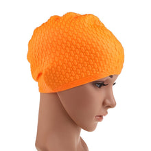 Load image into Gallery viewer, Waterproof Swimming Caps Protect Ears Long Hair Sports