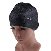 Load image into Gallery viewer, Waterproof Swimming Caps Protect Ears Long Hair Sports