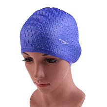 Load image into Gallery viewer, Waterproof Swimming Caps Protect Ears Long Hair Sports