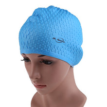 Load image into Gallery viewer, Waterproof Swimming Caps Protect Ears Long Hair Sports