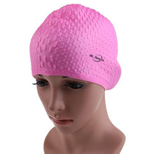 Load image into Gallery viewer, Waterproof Swimming Caps Protect Ears Long Hair Sports