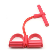 Load image into Gallery viewer, Fitness Gum 4 Tube Resistance Bands Latex Pedal