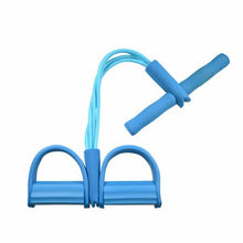 Load image into Gallery viewer, Fitness Gum 4 Tube Resistance Bands Latex Pedal