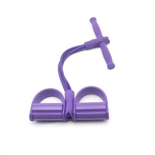 Load image into Gallery viewer, Fitness Gum 4 Tube Resistance Bands Latex Pedal